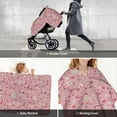 thumbnail image 6 of Car Seat Cover Baby - cute love Breathable Infant Car Seat Cover for Baby Carseat, Lightweight Comfort Baby Essentials Must Haves Newborn Stuff for Girl Boy, 6 of 7
