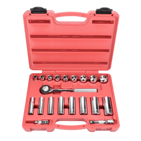 K-Tool 22000 20-pc 3/8" Drive 6-Point Fractional SAE Socket Set