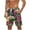 Pink, variant on Chiccall Mens Hawaiian Shorts Topical Beach Graphic Lightweight Swim Trunks Big Summer Elastic Waist Drawstring Shorts with Pockets L Blue