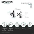 thumbnail image 5 of Kingston Brass CCK44151AX 1/2-Inch FIP x 1/2-Inch O.D. Comp Quarter-Turn Straight Shut-Off Valve in Polished Chrome, 5 of 6