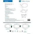 thumbnail image 5 of Malibu Home Avalon Oval Whirlpool Bathtub 60"x 40"x 22" in White, 5 of 5