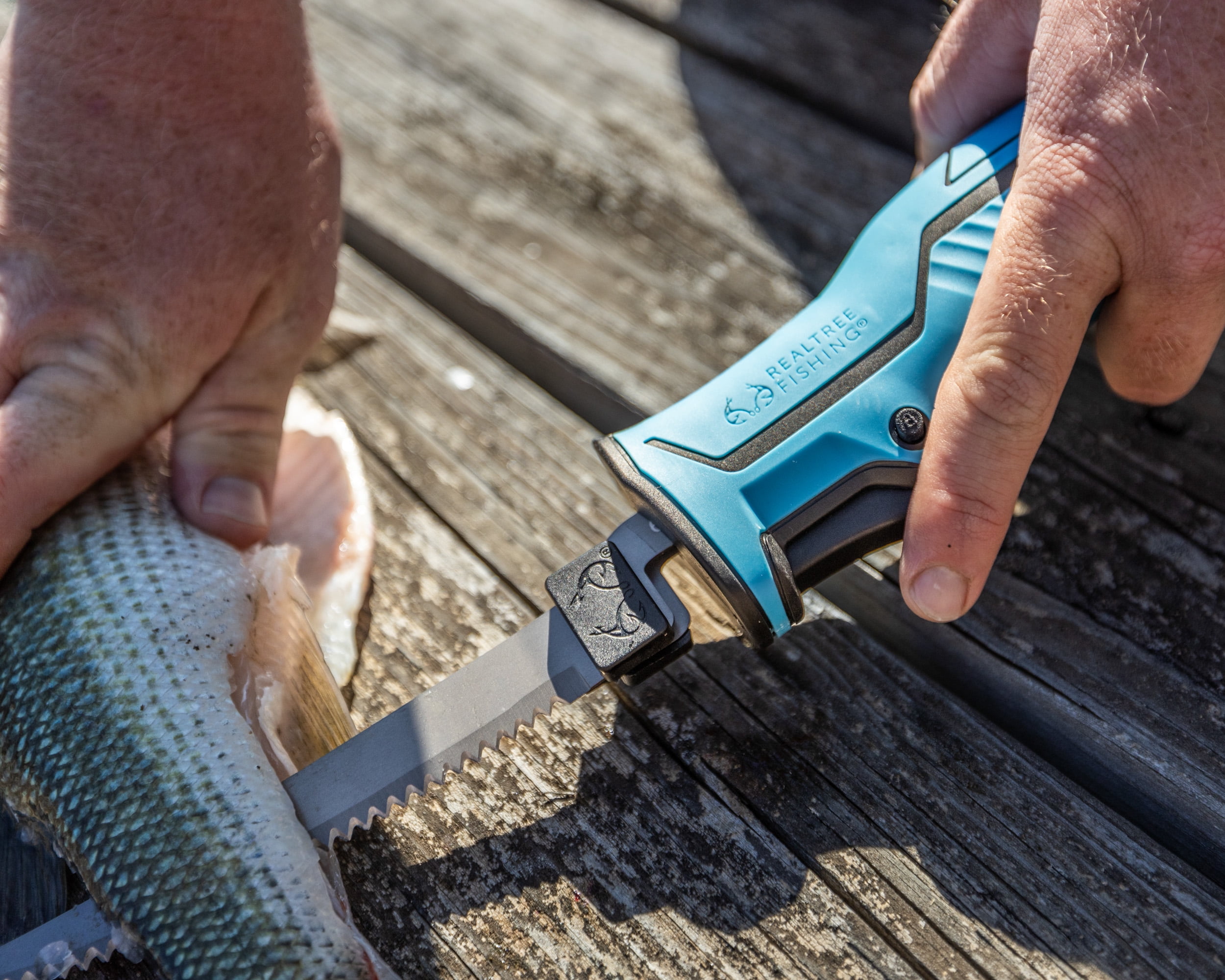 Realtree Electric Fishing Fillet Knife with 3 Blades, 12 Volt