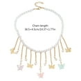thumbnail image 4 of AOOOWER Elegant Butterfly Necklace Adjustable Chain Necklace Fashionable Accessories Neck Jewelry Perfect for Jewelry Collectors, 4 of 7