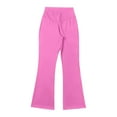 thumbnail image 6 of HXWCHs Junior's Drawstring Yoga Pants Petite Bootcut Active Lounge Pants Pink XL, 6 of 6