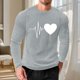 thumbnail image 1 of TaTaai Men's St. Patrick's Day Printed Round-Neck Top, Long-Sleeve Casual Loose Elastic T-shirt, Soft Fabric for Daily Outdoor Casual Wear Gift, 1 of 8