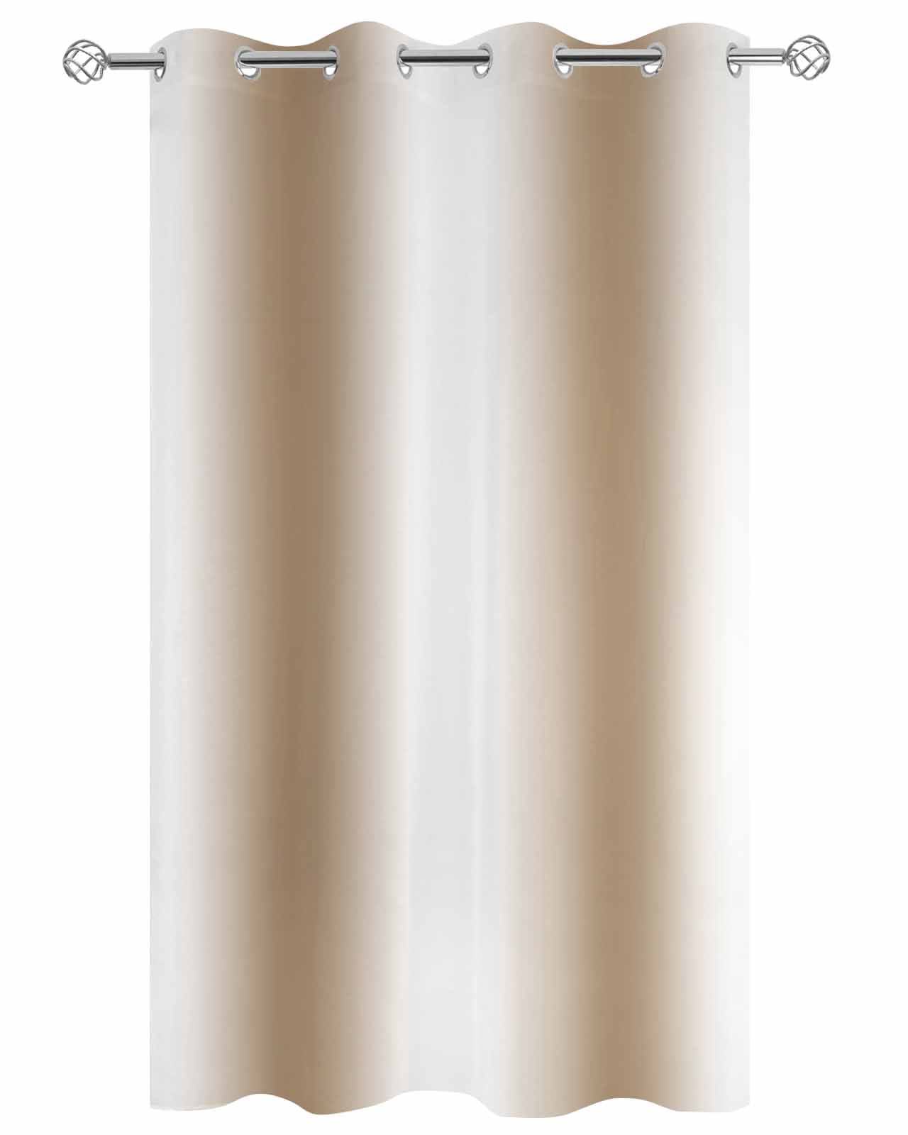 nqOlkjepod Outdoor Curtains for Patio Waterproof, Brown Ombre Outdoor Privacy Panels Grommet, Farmhouse Modern Art Blackout Outside Curtains for Porch/Cabana/Pergola/Gazebo 54"x84", 1 Panel