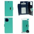 thumbnail image 3 of TopSave Goospery Rich MAX(5) Card Slot Leather Folio Wallet Flip Case For iPhone 15 Plus (6.7"), Teal, 3 of 3