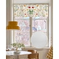 thumbnail image 4 of Vintage Floral Blossom Kitchen Valances for Windows Farmhouse Linen Window Valance Curtain for Living Room Window Treatment Spring Summer Rustic Botanical Valance Rod Pocket Topper, 54 x 18 Inch, 4 of 6