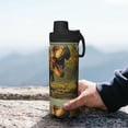 thumbnail image 7 of Cauagu Realistic Style Forest Dinosaur Print 18oz Vacuum Insulated Stainless Steel Water Bottle,Coffee Travel Mug Spill Proof with Lid,Thermos Cup for Keep Hot/Ice Water Drinks, 7 of 7