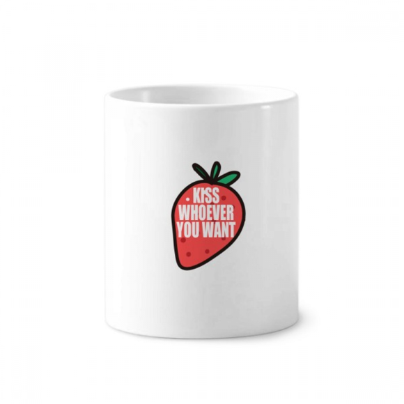 Kiss Whoever You Want Art Déco Porte-Stylo à Brosse à Dents Cerac Stand Pencil Cup