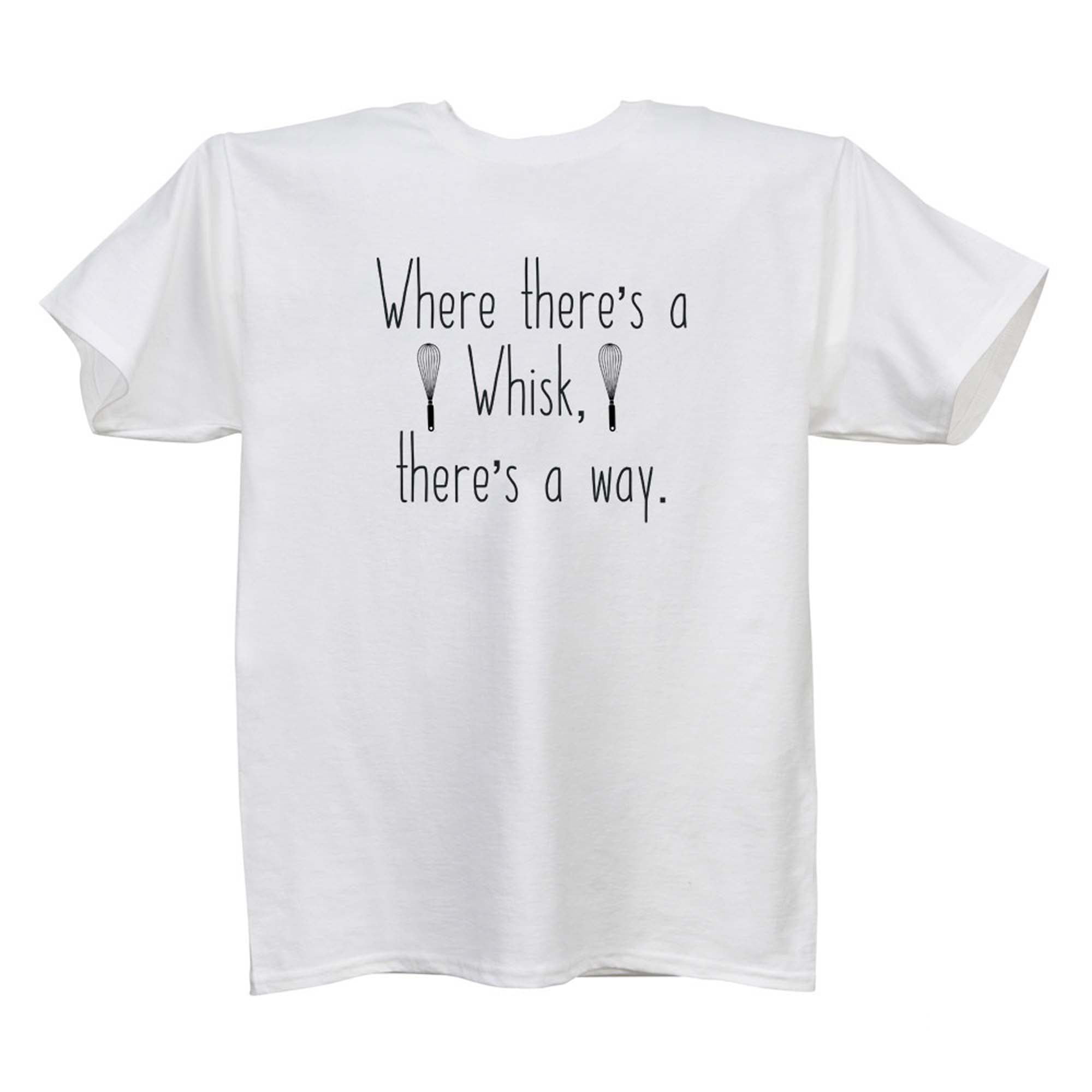 Contemporary Home Living 52 White Classic T-Shirt with Whisk Statement Design