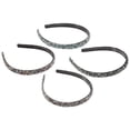 thumbnail image 3 of 4 pcs Pearl Headband Rhinestone Pearl Hairband Women Rhinestone Headband for Bridal, 3 of 8