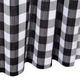 thumbnail image 7 of Haperlare Black and White Checkered Kitchen Curtains 45 inch Long Buffalo Plaid Gingham Cafe Curtains Farmhouse Light Filtering Half Window Curtains, Set of 2, 7 of 7