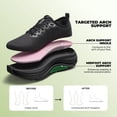 thumbnail image 4 of Women's Walking Shoes Cushion Running Tennis Comfortable Arch Support Breathable Lightweight Gym Workout Athletic Fashion Sneakers, 4 of 8
