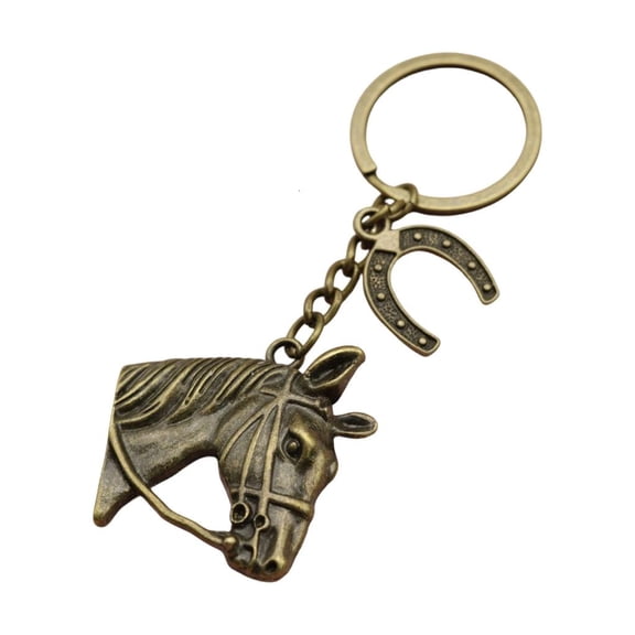 LICEWO Metal Horse Charm Keychain Lightweight Rusts Proof Pendant For Keys Decoration