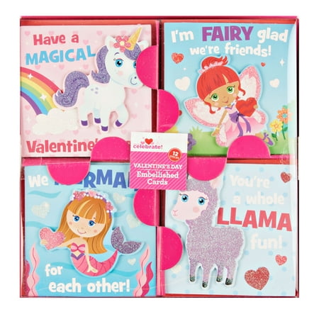 Way To Celebrate 12 Ct Specialty Valentines - Assorted