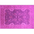 thumbnail image 1 of Ahgly Company Machine Washable Indoor Rectangle Oriental Pink Industrial Area Rugs, 7' x 9', 1 of 4
