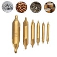 thumbnail image 1 of 6pcs 60degree HSS Center Spotting Drill Bit Set -5mm for Precision Drilling, 1 of 8
