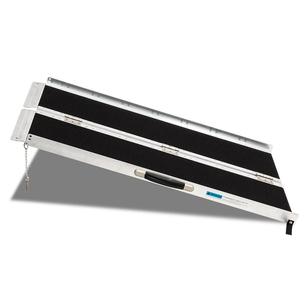 OMECAL 4' Wheelchair Ramp, 4ft Portable Aluminum Mobility Ramp ...