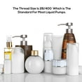thumbnail image 5 of Top Home Store Elegant Flat Top Stainless Steel Soap and Lotion Dispenser Pumps (Brushed Nickel, 2 Pack), 5 of 6