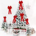 thumbnail image 5 of Colgante de adorno para la parte superior del árbol de Navidad, lazo grande, cinta de encaje de terciopelo, bricolaje, decoración del hogar, fiesta de Año Nuevo 2024, accesorios de regalo de bricolaje, 5 of 5