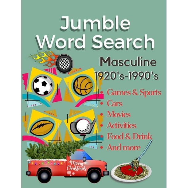 jumble word search trivia games large print word find puzzles book for adults 1920 s 1980 s history cars masculine for grandad birthday gifts paperback walmart com
