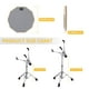 thumbnail image 3 of Set de soportes para batería Snare Donner con almohadilla de práctica de batería de 12 pulgadas, 3 of 9