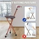 thumbnail image 4 of Bastón plegable ajustable con asiento, gran capacidad, ligero, con luz LED y 3 patas retráctiles, ideal para personas mayores, ayuda para viajes al aire libre., 4 of 5