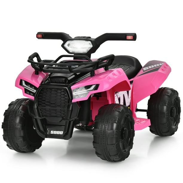 Costway 6V Kids ATV Quad Electric Ride On Car Toy Toddler with LED