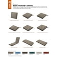 thumbnail image 4 of Classic Accessories Ravenna® Patio Back Cushion Slip Cover & Foam - Durable Outdoor Cushion, Dark Taupe, 23"W x 20"H x 4"Thick, 4 of 20