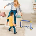 thumbnail image 5 of Mini Soccer Goal for Kids - Lightweight, Easy to Assemble Plastic Soccer Net for Indoor and Outdoor Play, Blue 17.68*12.58in, 5 of 13