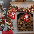 thumbnail image 4 of Festive Knitted Stocking Hangs For Holiday Mantle Ornament Traditional Xmas Celebration, 4 of 5