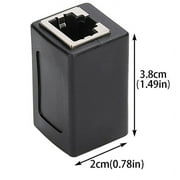 2 Pack RJ45 Coupler Inline Connector Cat7 Cat6 Cat5e Ethernet Extender Adapter Female to Female