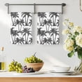thumbnail image 3 of Dark Grey Palm Tree Kitchen Towels Set of 3, Summer Tropical Tree Coastal Beach Absorbent Dish Towels for Kitchen, Microfiber Hand Towel, Quick Drying Tea Towel for Cleaning Decorative Dishcloths, 3 of 7