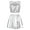 Silver, variant on CHICTRY Kids Girls Metallic Sleeveless Crop Top with Shiny Pleated Skirt Set for Dance Stage Performance