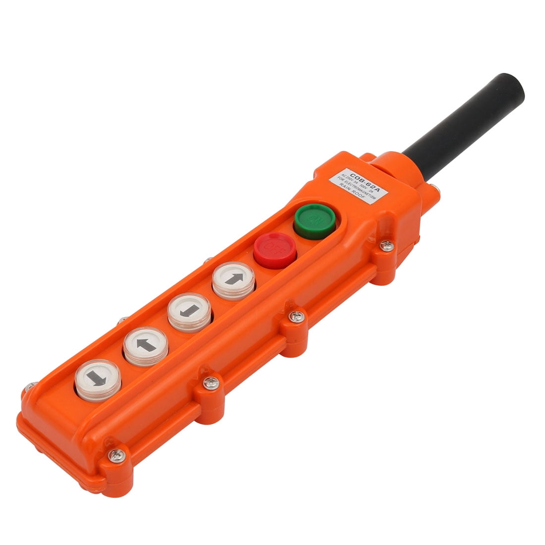 Rainproof 6 Ways Hoist Pendant Control Station Push On Switch Rainproof 6 Ways Hoist Pendant Control Station Push On Switch Cob 62a