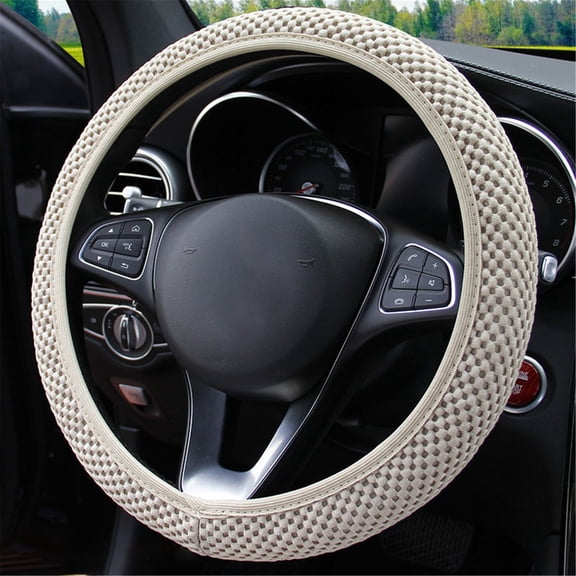 BotaniNest Car Auto Steering Wheel Cover Elastic Ice Silk Summer Cool Non Auto Accessories