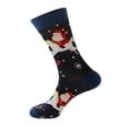 thumbnail image 2 of Mens Performance Cotton Pad Sports Leisure Socks Christmas Pattern Socks For Men, 2 of 3