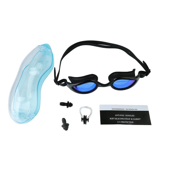 Gafas de natación Nikou impermeables antivaho ajustables de silicona para adultos