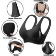 thumbnail image 4 of ylioge 3 Pack Sports Bras for Women Plus Size M-5X Push Up Support Bralettes No Underwire Multipack Breathable Lifting Athletic Workout Underwear Bra, 4 of 8