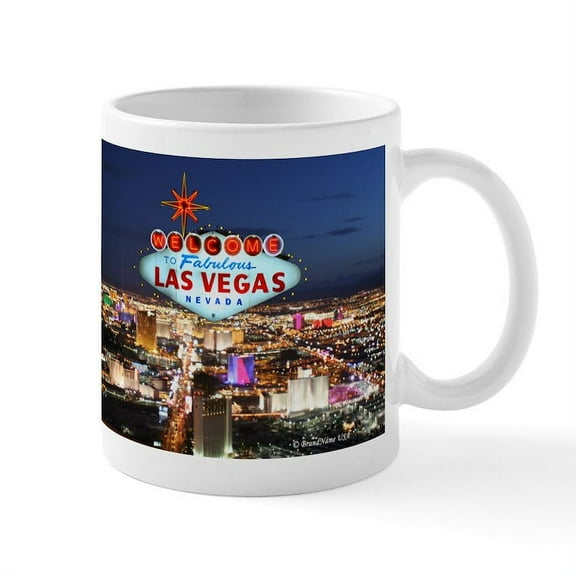 CafePress - Las Vegas Mug - 11 oz Ceramic Mug - Novelty Coffee Tea Cup