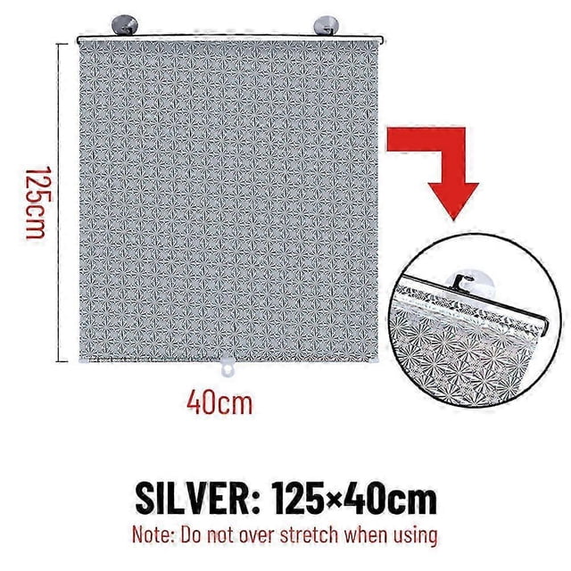 Parasol retráctil para parabrisas de coche, para ventana delantera de camión, protección solar, protección UV, XXXL, plateado