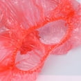 thumbnail image 3 of 100 gorros desechables de ducha, prácticos y cómodos para proteger el cabello, para mujer (rojos), 3 of 7