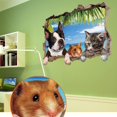 thumbnail image 2 of 3D Animal Landscape Creative Wall Stickers Home Decor Mural Art Removable Wall Decals, 2 of 5