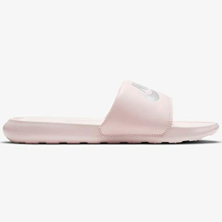 ◆Nike◆ Victory One Women's Slides CN9677-600 Women's Nike Victori One Slide Barely Rose/Metallic Silver
