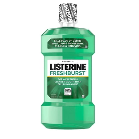 Listerine Freshburst Antiseptic Mouthwash with Germ-Killing Oral Care Formula to Fight Bad Breath  Plaque and Gingivitis  1.5 L (Pack of 6)  1.5-liter..  By Visit the Listerine Store