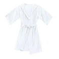 thumbnail image 5 of AJIWYH Silk Robes for Children and Moisture-Wicking Kids Sleepwear (White,10-12 Years), 5 of 7
