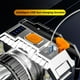 thumbnail image 4 of Faros, LED Charlamp de 1200 Mah 4 Modos Impermobles Para Reparar, 4 of 7