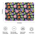 thumbnail image 3 of Pioneer Flower Floral Print Pattern Bathroom Rugs Mat, Non Slip Microfiber Bathroom Rug with Rubber Backing, Soft Mats for Bathroom Floor Tub Shower, 17"x27", 3 of 5