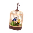 thumbnail image 2 of Pájaros Jaula de pájaros Juguete Loro Juguete Activado por Voz Inducción Accesorio para Niños Decoración del Hogar Mini Adorno Regalo Realista, 2 of 8